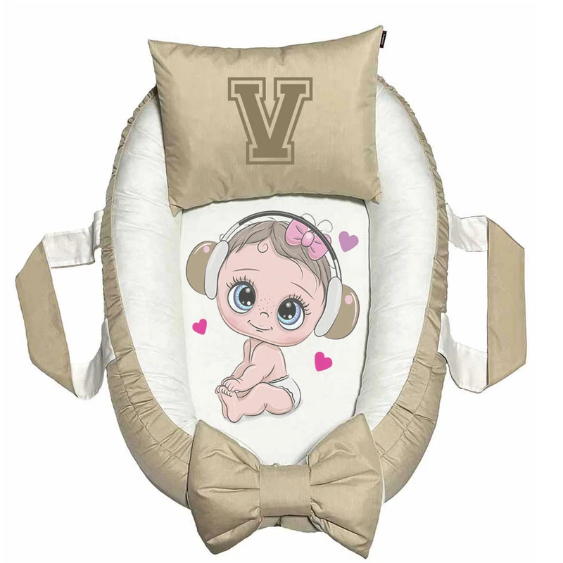 تشک غلت گیر نوزاد پاد آفرین مدل فانتزی طرح حرف V