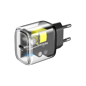 Porodo 30W Transparent QC EU USB-C Wall Charger