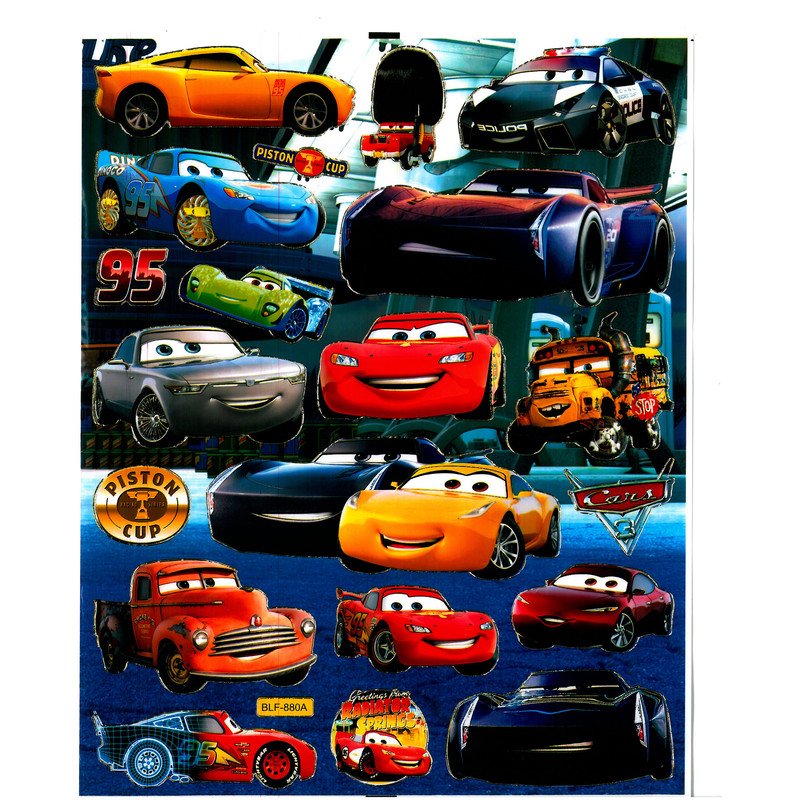برچسب طرح ماشین مک کوئین مدل PISTON CUP