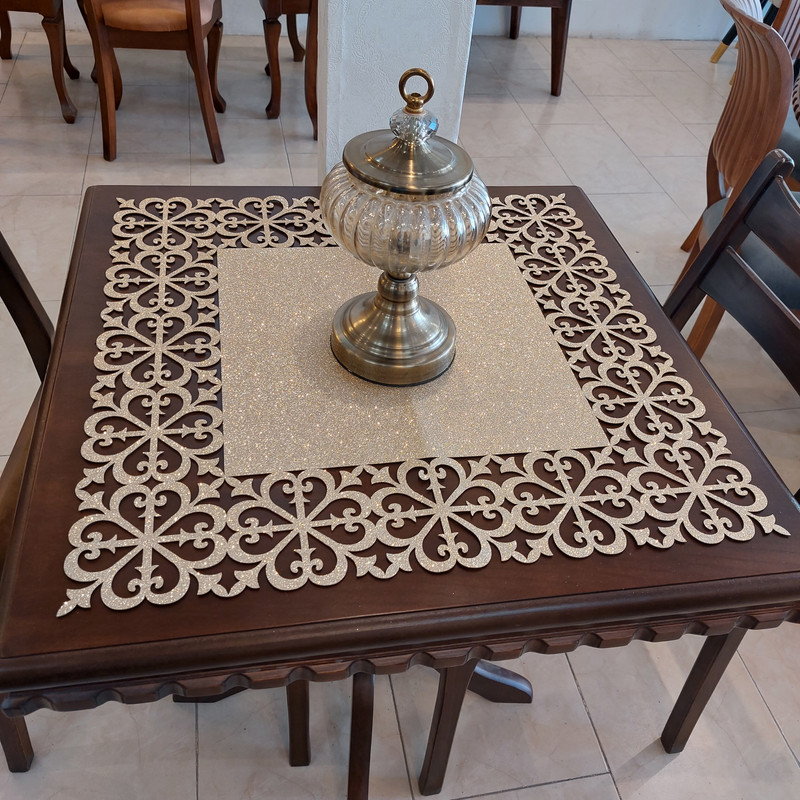 ست رومیزی 3 تکه مدل نیلوفر کد 6060