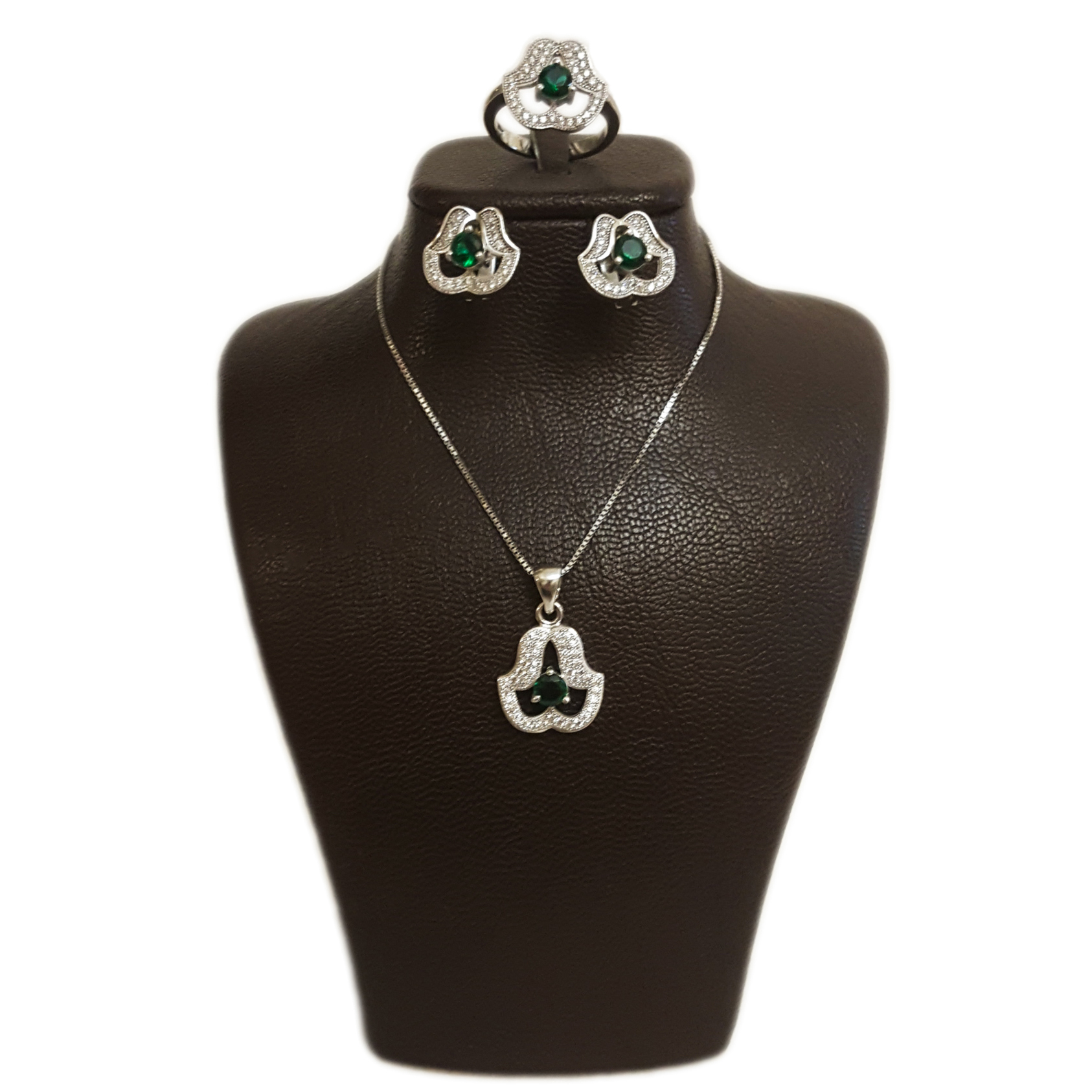 نیم ست نقره زنانه مدل AMT_N067