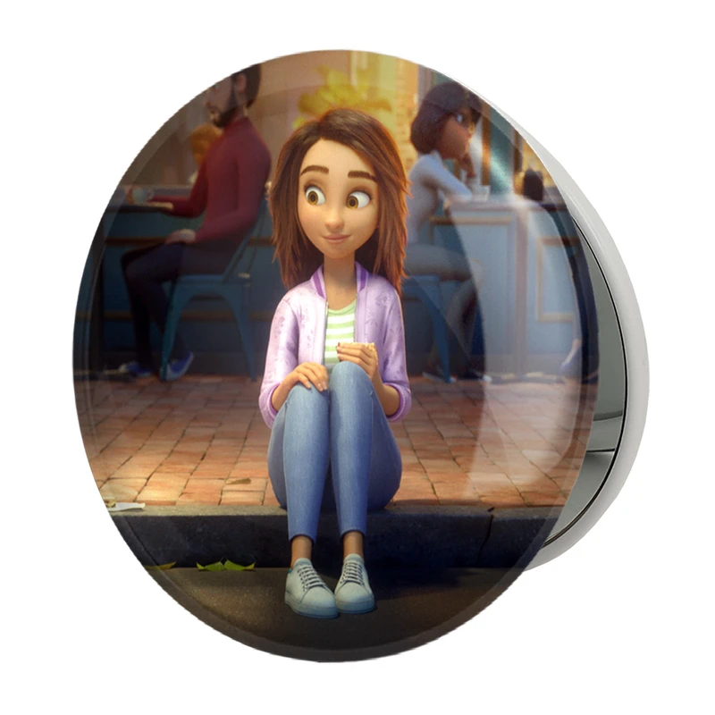 آینه جیبی خندالو طرح انیمیشن شانس لاک Luck مدل تاشو کد 26039 