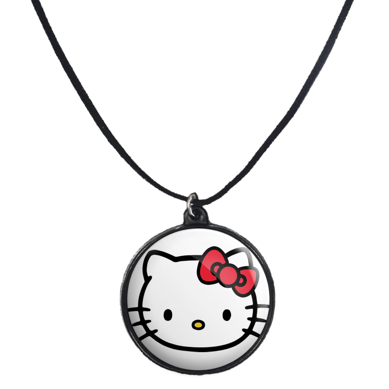 گردنبند پرمانه طرح کیتی کد pmb.22497 مدل دو طرفه