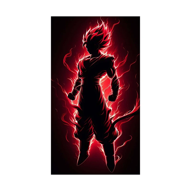 استیکر لپ تاپ و موبایل مدل انیمه طرح دراگون بال سان گوکو Dragon ball Son Goku کد 3831