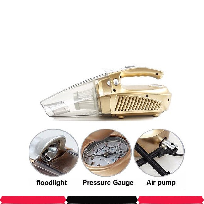 جارو فندکی خودرو مدل کمپرسور دار کد 4IN1