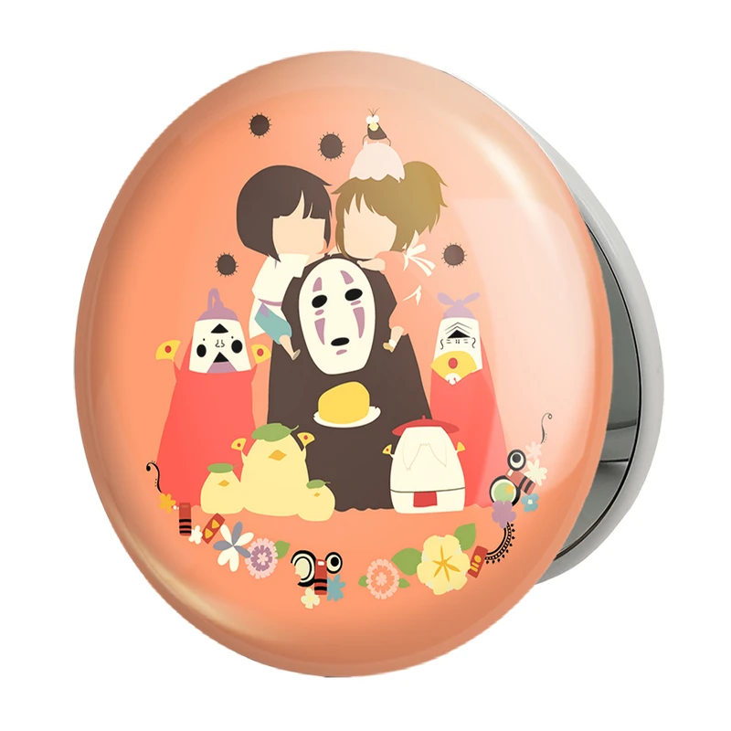 آینه جیبی خندالو طرح انیمه شهر اشباح Spirited Away مدل تاشو کد 12108 