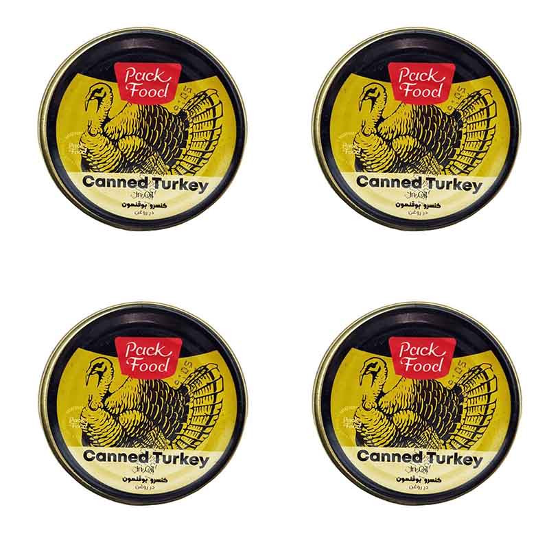 کنسرو بوقلمون در روغن پک فود - 180گرم بسته 4 عددی