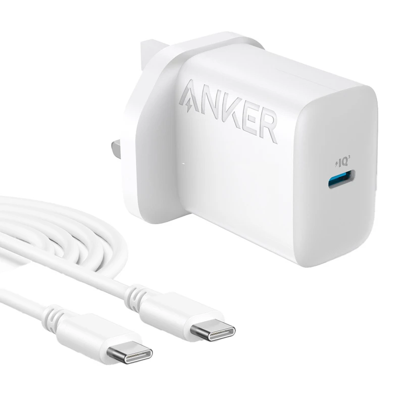 شارژر دیواری 20 وات انکر مدل B2347K21 به همراه کابل Type-C به Type-C به طول 1.5 متر