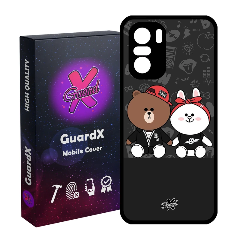 کاور گارد ایکس طرح Friends مدل Glass10127 مناسب برای گوشی موبایل شیائومی Poco F3/MI 11X/MI 11X Pro/Redmi K40/K40 Pro
