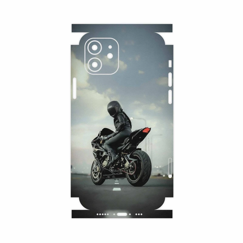 برچسب پوششی ماهوت مدل Motorcycling-FullSkin مناسب برای گوشی موبایل اپل iPhone 12