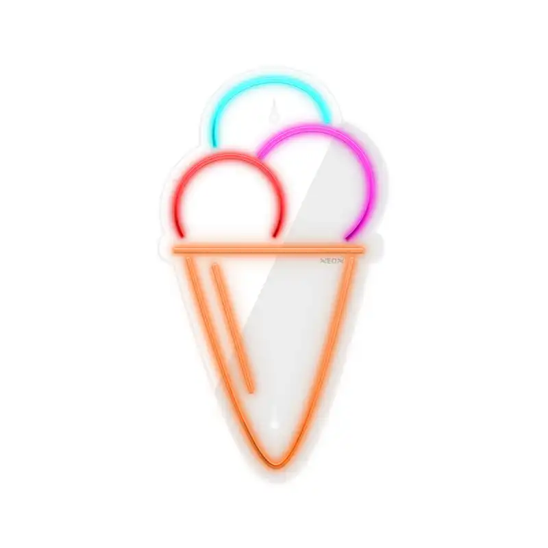 چراغ دیواری نئون دیزاین طرح Ice-Cream_MLC