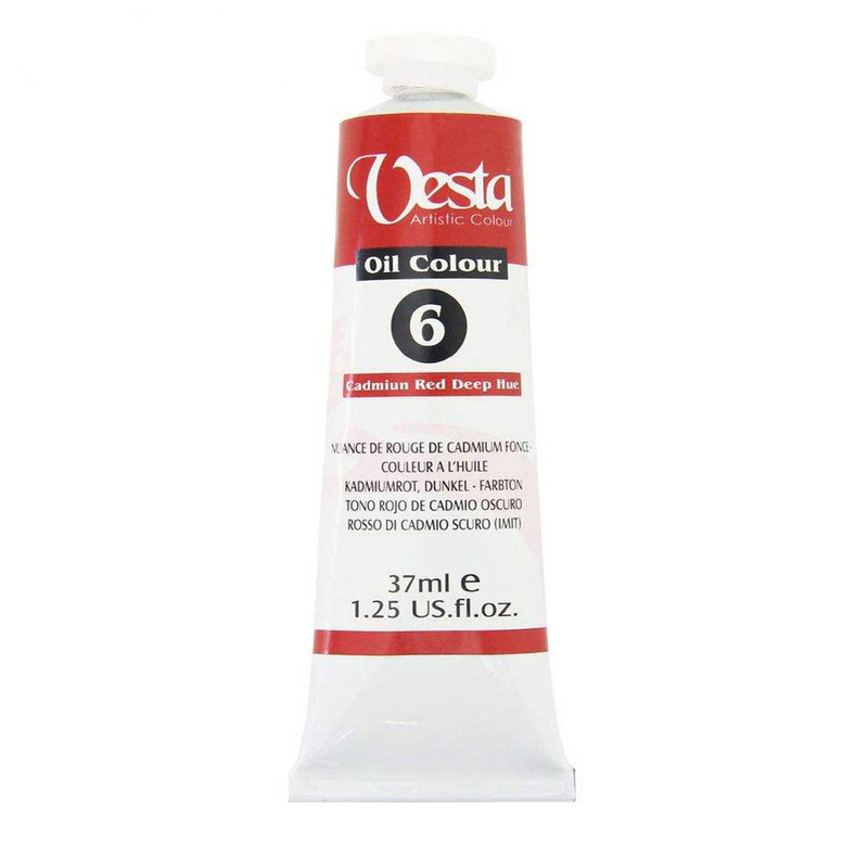 رنگ روغن وستا مدل Cadmium Deep Hue 6 حجم 37 میلی لیتر رنگ روغن وستا مدل Cadmium Deep Hue 6 حجم 37 میلی لیتر