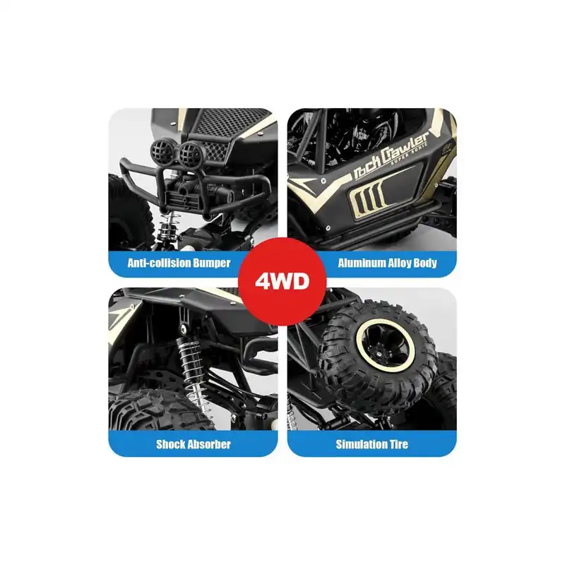 ماشین بازی کنترلی مدل صخره نورد فلزی off road diecast