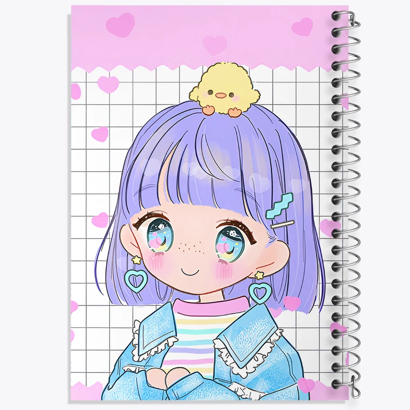 دفتر نقاشی 50 برگ خندالو طرح دخترانه کیوت کد N3968