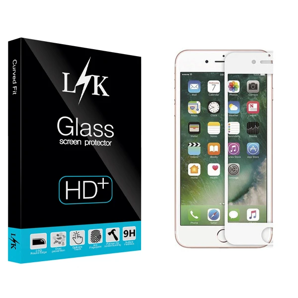 محافظ صفحه نمایش ال کی مدل Hard glass مناسب برای گوشی موبایل اپل iPhone 7/8