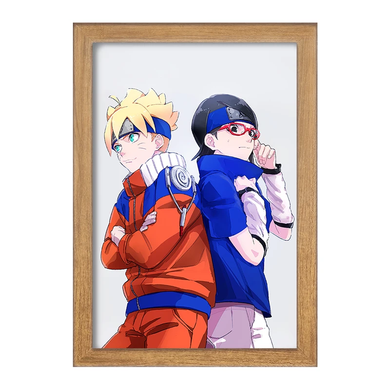 تابلو خندالو مدل بوروتو و سارادا انیمه بوروتو Boruto  کد 13148