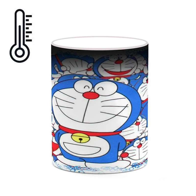 ماگ حرارتی کاکتی مدل کارتون Doraemon کد mgh22543