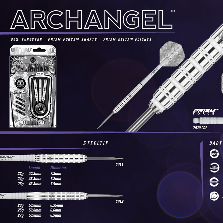 دارت یدک وین مائو مدل ARCHANGEL 26G کد 26g بسته 3 عددی