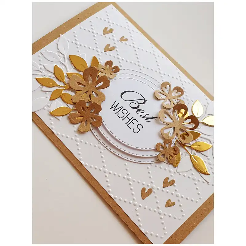 کارت پستال مدل  Best wishes طرح vintage