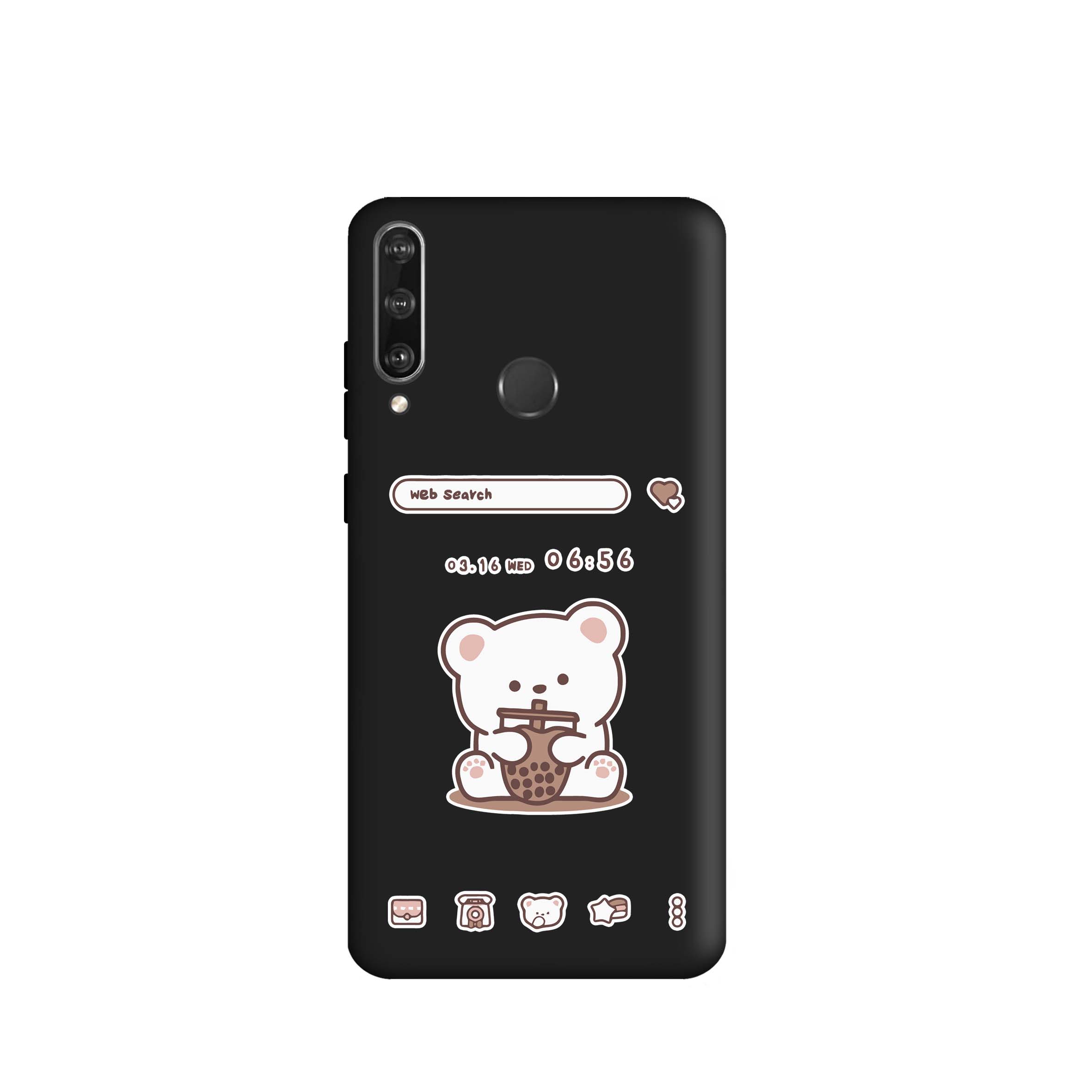 کاور طرح خرس اسموتی کد m3606 مناسب برای گوشی موبایل هوآوی Y6 P