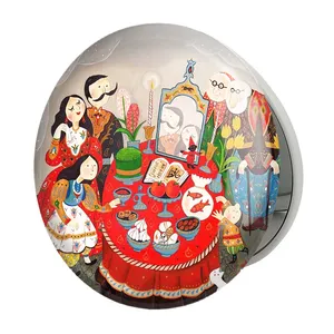 آینه جیبی خندالو طرح نوروز مدل تاشو کد 25579 