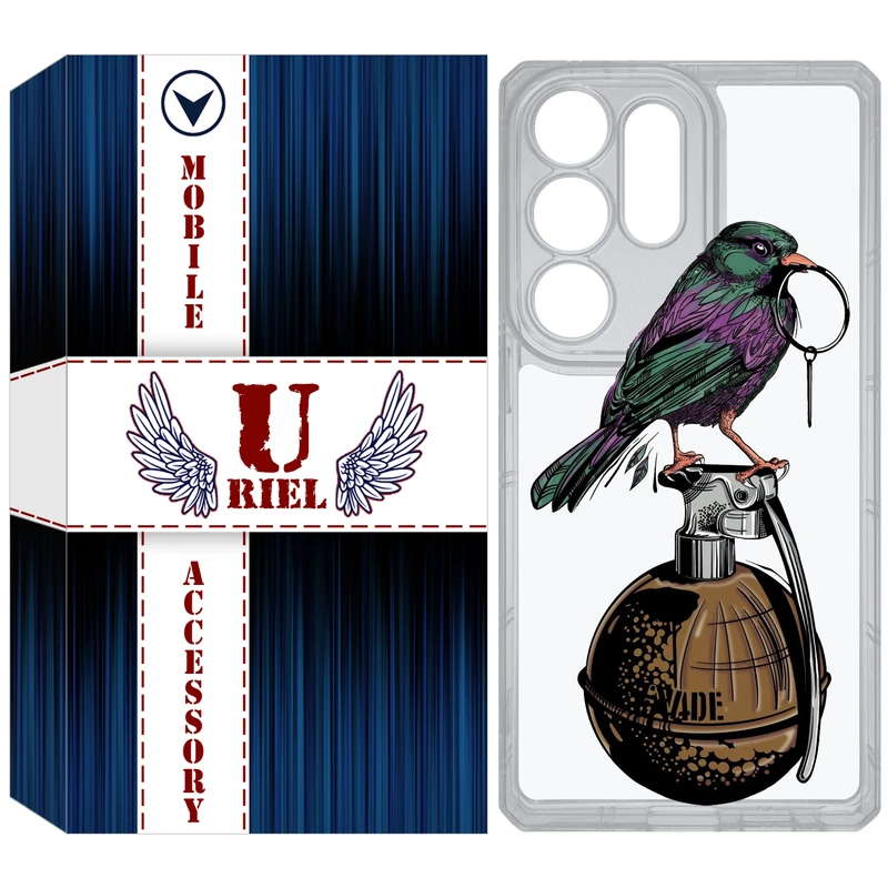 کاور یوریل مدل Clear کد 31 طرح پرنده مناسب برای گوشی موبایل سامسونگ Galaxy S25 Ultra