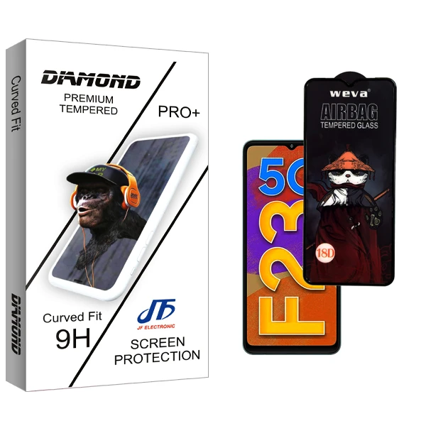 محافظ صفحه نمایش جی اف مدل Diamond GlassAirBag مناسب برای گوشی موبایل سامسونگ Galaxy F23 5G