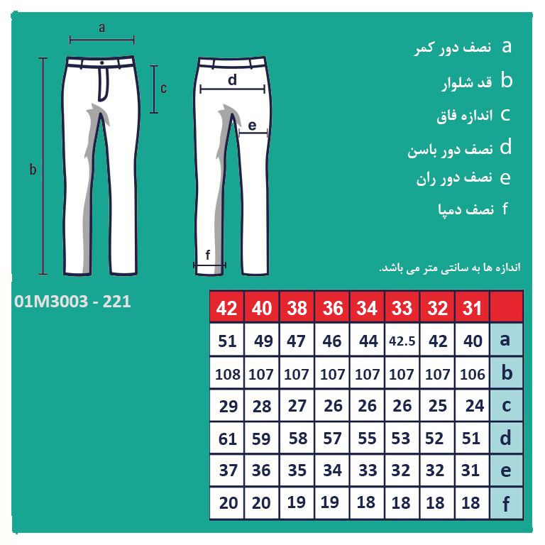 شلوار مردانه پاتن جامه مدل کتان 101221010221827  -  - 2