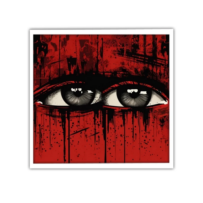 تابلو نوری بکلیت طرح گرافیکی چشم و اشک مدل لایت باکس W-MID-20003