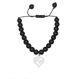 دستبند هایکا طرح قلب و پروانه مدل ha1-8