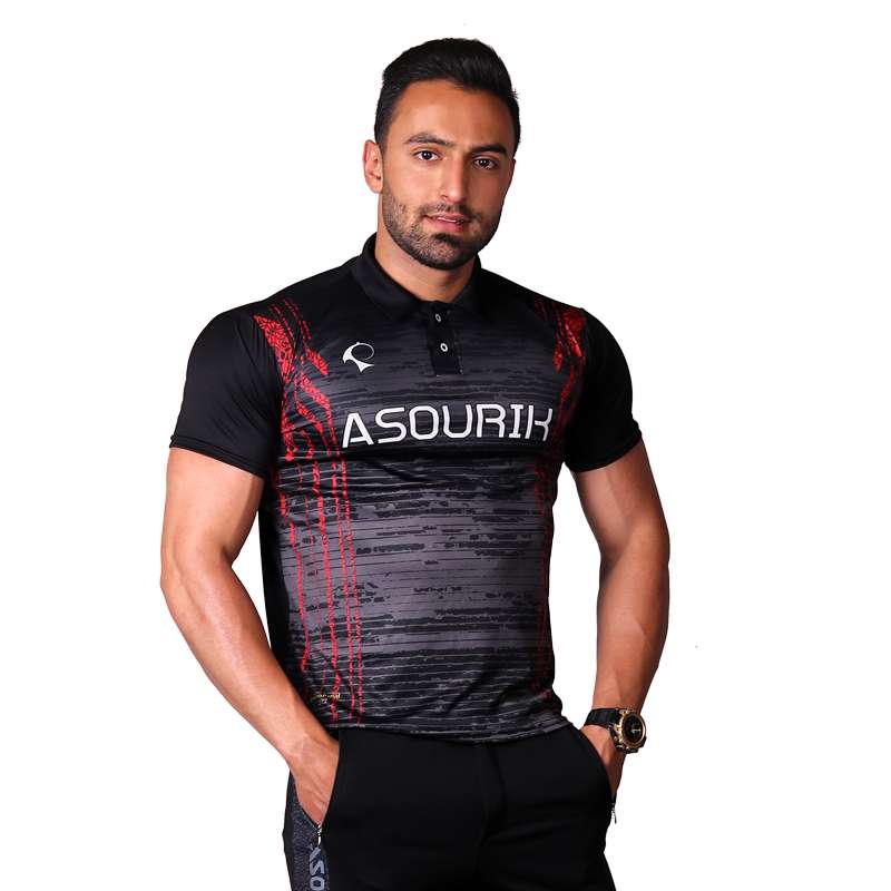 تی شرت آستین کوتاه ورزشی مردانه مدل Slimvest