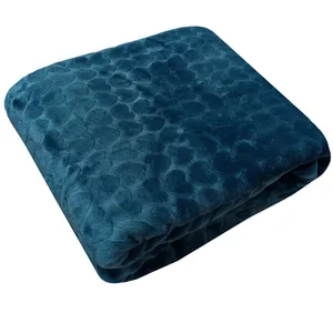 پتو نرمینه بافت مدل نگین طرح قلبی سایز 215×155 سانتی متر