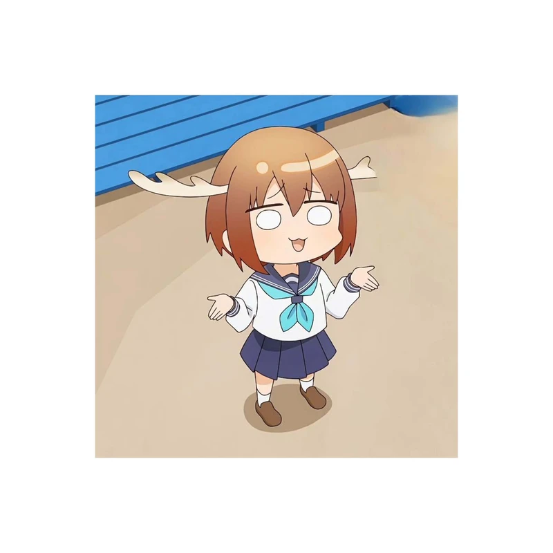 استیکر لپ تاپ و موبایل مدل انیمه طرح نوکوتان دوست گوزن من نوکو شیکانوکو My Deer Friend Nokotan Noko Shikanoko کد 3647