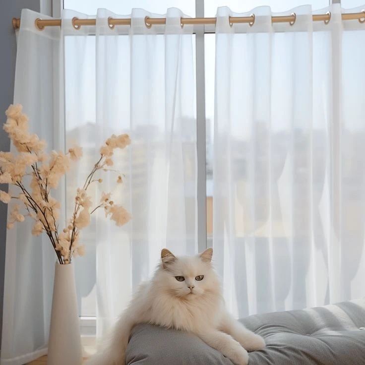 عکس شماره 8 : پرده پانچ تیکو دکو مدل حریر کلاسیک سایز 180x300 سانتی-متر