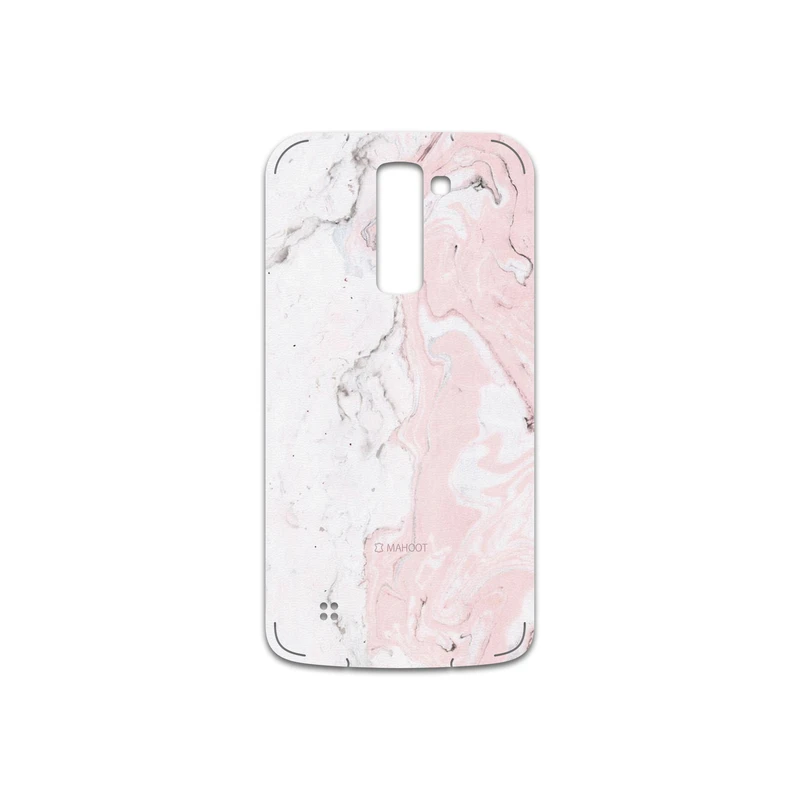 برچسب پوششی ماهوت مدل Blanco-Pink-Marble مناسب برای گوشی موبایل ال جی K10