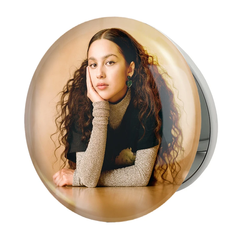 آینه جیبی خندالو طرح اولیویا رودریگو Olivia Rodrigo مدل تاشو کد 19270 