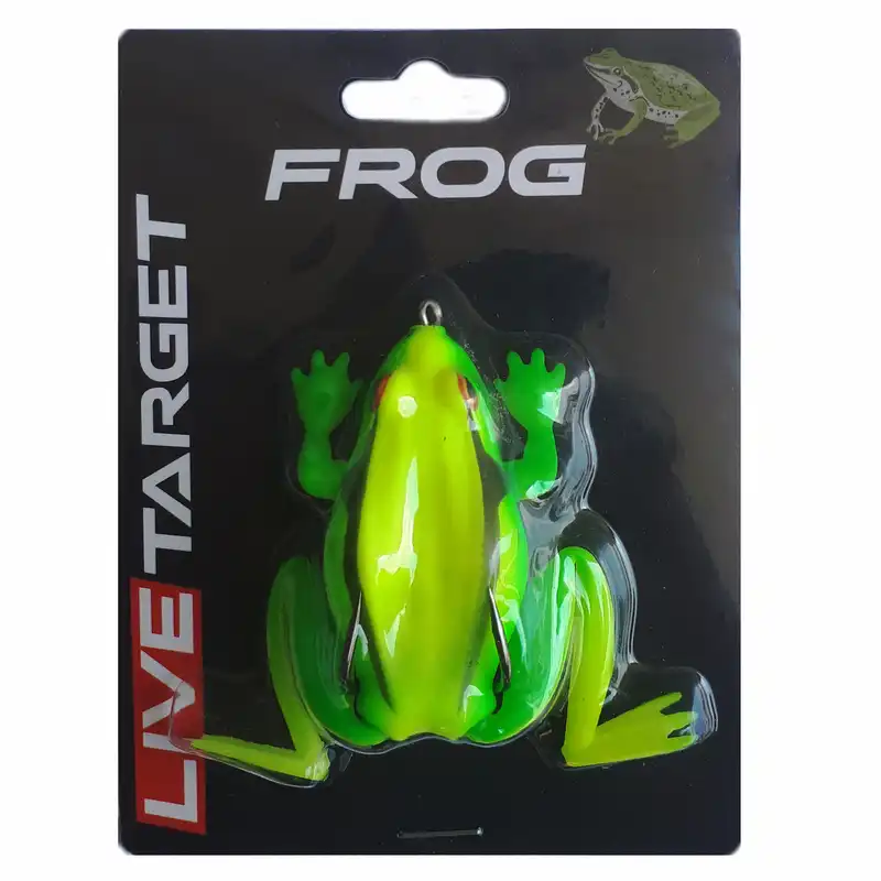 طعمه ماهیگیری لایو تارگت مدل قورباغه مصنوعی ژله ای GY