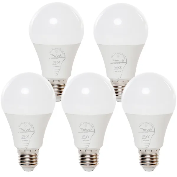 لامپ 20 وات پارس اروند الکتریک کد PA-AB20W پایه E27 بسته 5 عددی