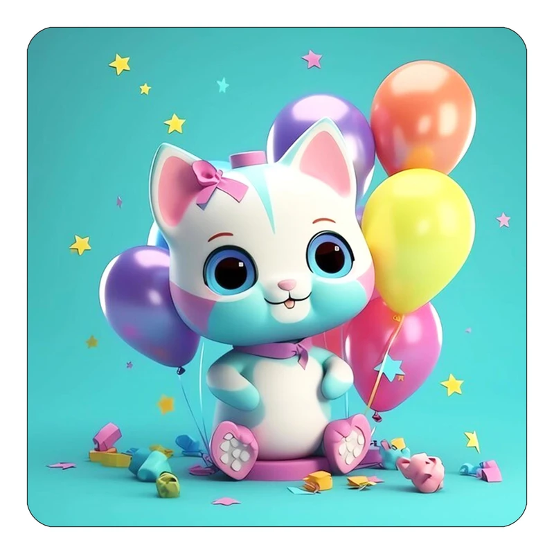 مگنت کاکتی طرح حیوانات کارتونی مدل mp28803