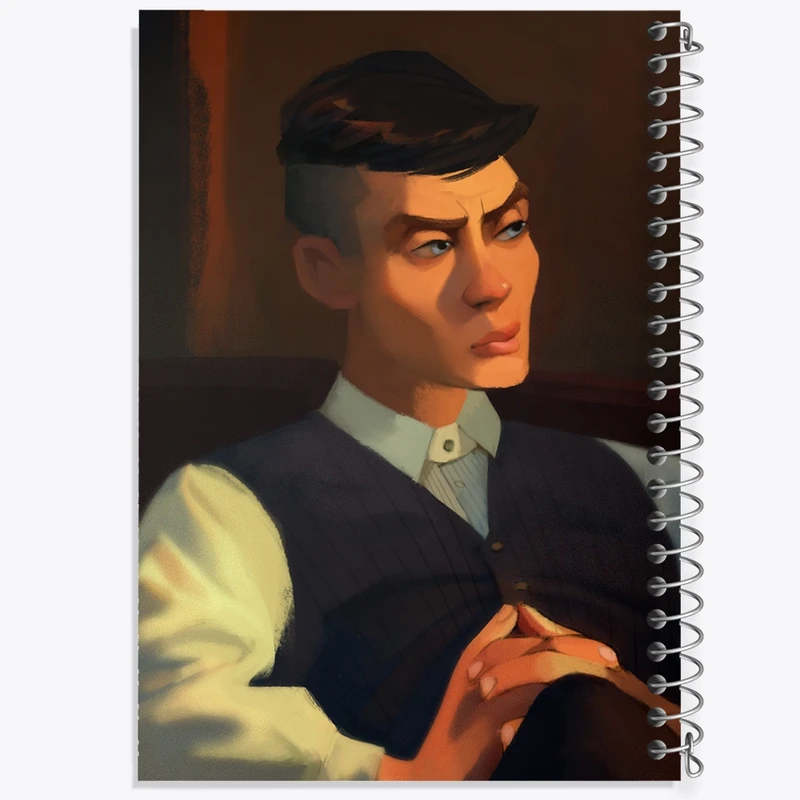 دفتر ژورنال نویسی 50 برگ خندالو مدل نقطه ای طرح پیکی بلایندرز (Peaky Blinders) کد F571