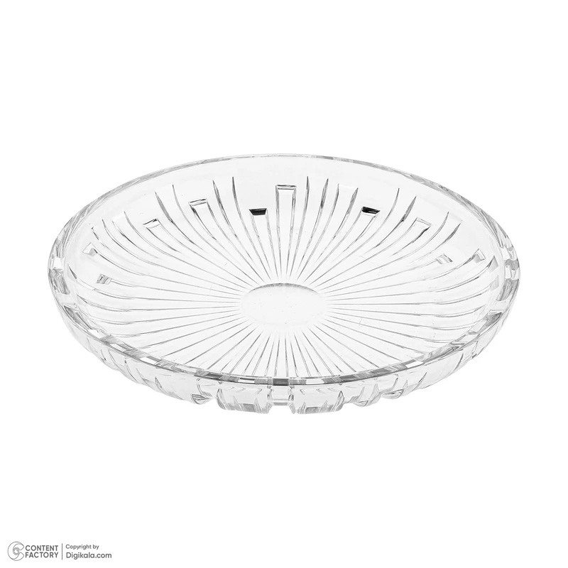 آجیل‌خوری و پیش‌دستی شیشه‌ای ساکورا مدل Piano کد SK1272، بسته 12 عددی، دایره‌ای، قابل شست‌وشو با دست و ماشین ظرفشویی