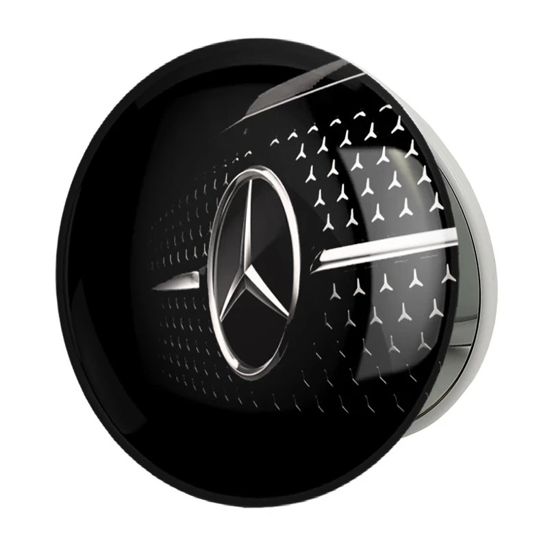 آینه جیبی خندالو طرح مرسدس بنز Mercedes Benz مدل تاشو کد 23504 
