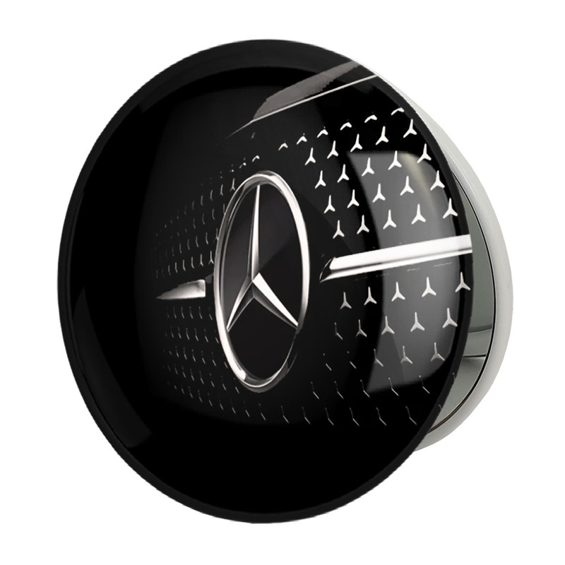 آینه جیبی خندالو طرح مرسدس بنز Mercedes Benz مدل تاشو کد 23504 