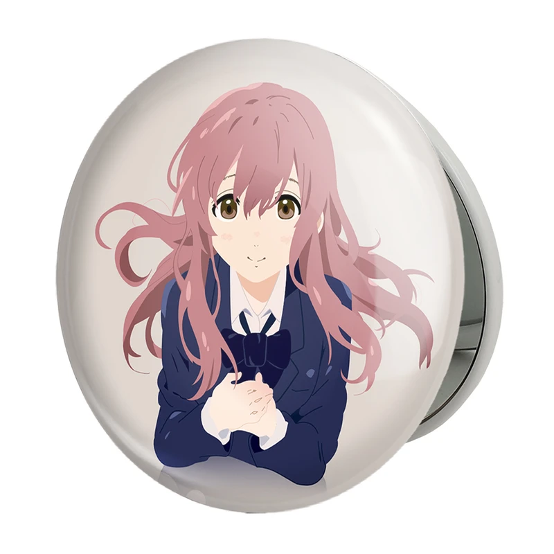 آینه جیبی خندالو طرح شوکو نیشیمیا انیمه سایلنت ویس A Silent Voice مدل تاشو کد 15796 