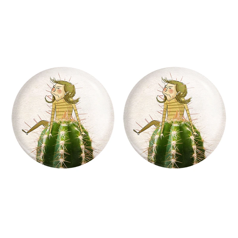 مگنت خندالو مدل کاکتوس کد 54305430 مجموعه 2 عددی