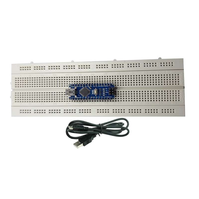 برد آردوینو نانو با پردازنده مرکزی ATmega328 و تراشه CH340 مدل مهندسیکا AD003-0