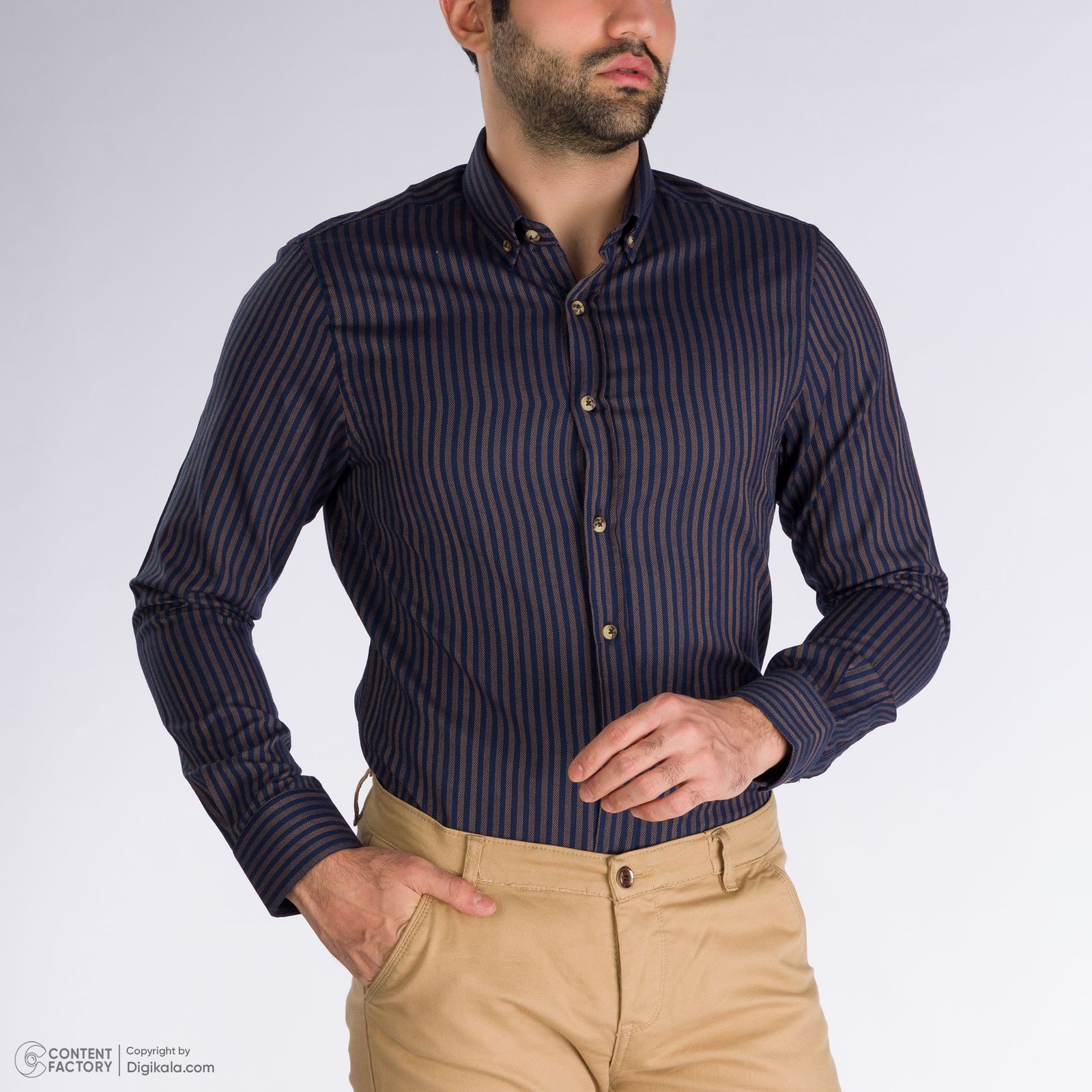 پیراهن آستین بلند مردانه پاتن جامه مدل 402721020215539 -  - 11