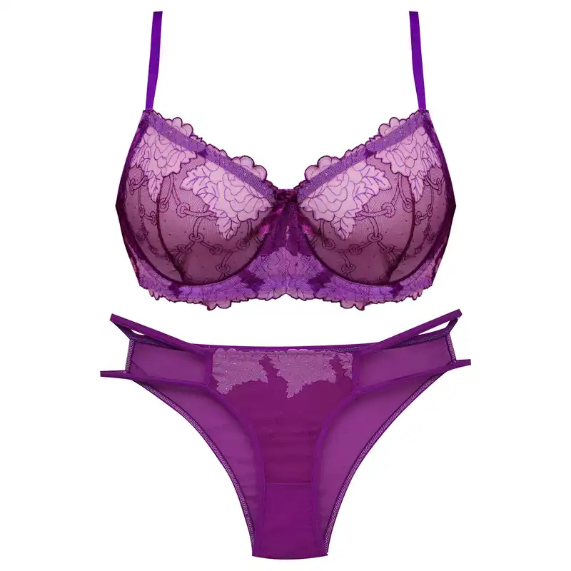 ست شورت و سوتین زنانه کارنا رز مدل فنردار کد 3389-3 رنگ بنفش