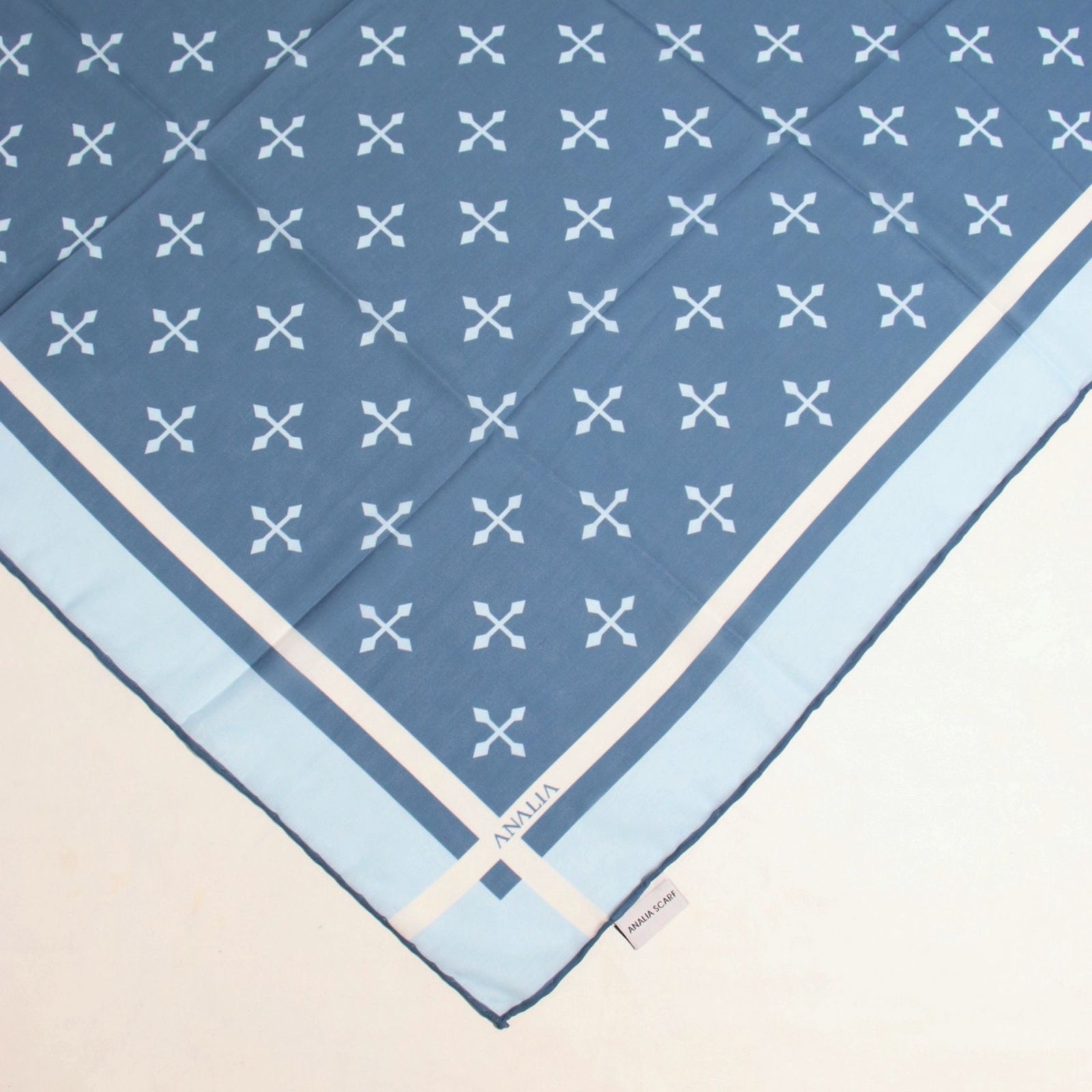 روسری زنانه مدل نخی خنک تابستانه محبوب با پترن ستاره کد ana-7096 -  - 6