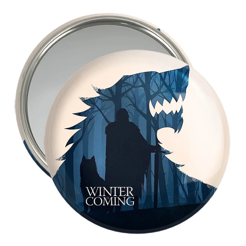 آینه جیبی خندالو مدل وینتر ایز کامینگ گیم اف ترونز Game of Thrones  کد 2677